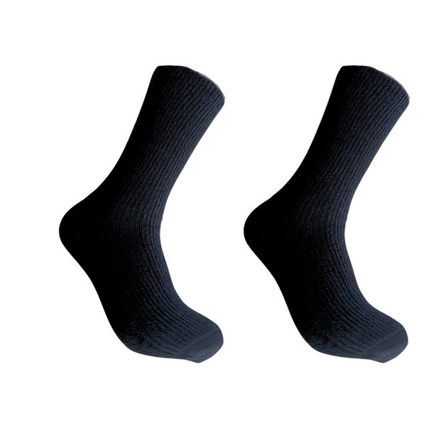 Pack of 2 of grey alpaca socks on a white background