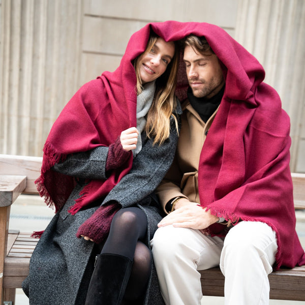 100% Baby Alpaca Wool Large Bed Sofa Throw Blanket - Premium Lightweight Fine Knitting - Luxury Home Decor Gifts