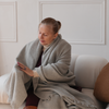 100% Baby Alpaca Wool Throw Blanket | Generously Sized 160×200cm | Handcrafted Luxury for Bed & Sofa