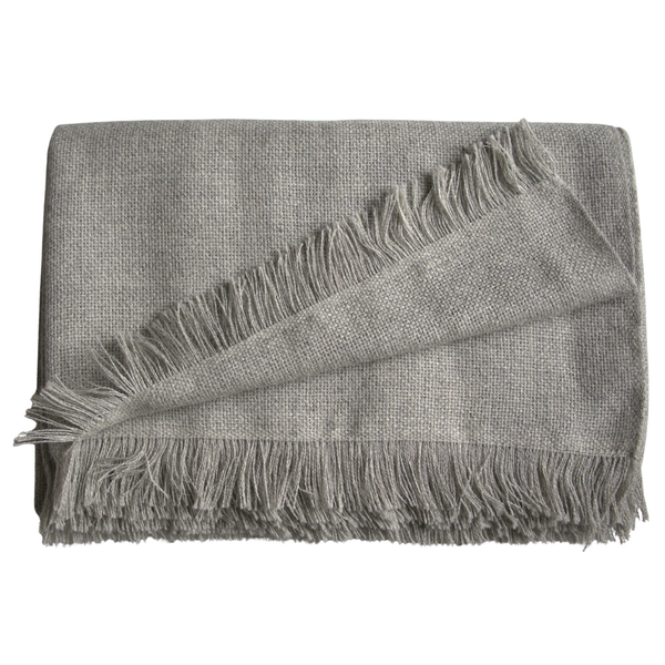 100% Baby Alpaca Wool Throw Blanket | Large 160x200cm | Luxury Bed & Sofa Gift